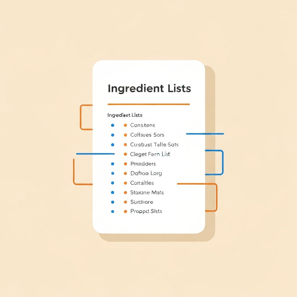 Illustration zum Verstehen von Zutatenlisten